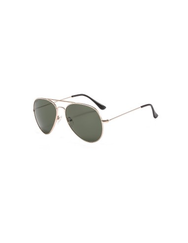 Aviator Sunglasses -  2201 Gold-Green Lenses