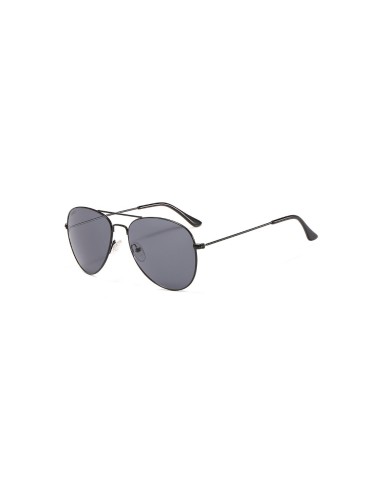 Aviator Sunglasses -  2202 Black-Black Lenses