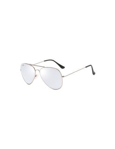 Aviator Sunglasses -  204B Silver-Silver Mirror Lenses