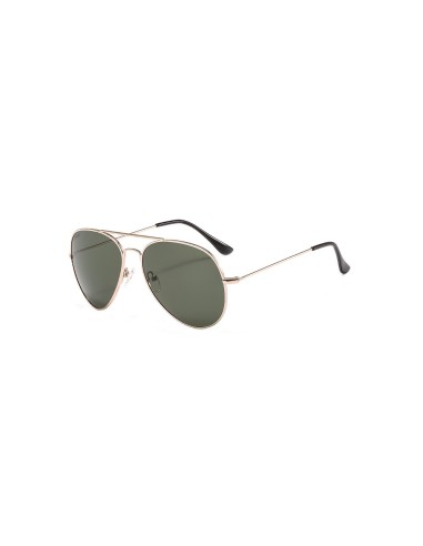 Aviator Sunglasses -  204A Gold-Green Lenses